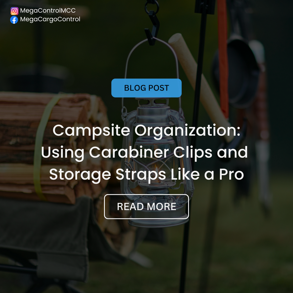 Campsite Organization Hacks: Using Carabiner Clips and Storage Straps Like a Pro