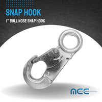 Load image into Gallery viewer, 1&quot; Bull Nose Snap Hook – Heavy-Duty Tent Snap Hook

