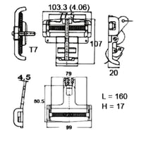 Load image into Gallery viewer, 3&quot;/ 75mm Center Buckle Latch Set - Replacement Buckle for Race Harness
