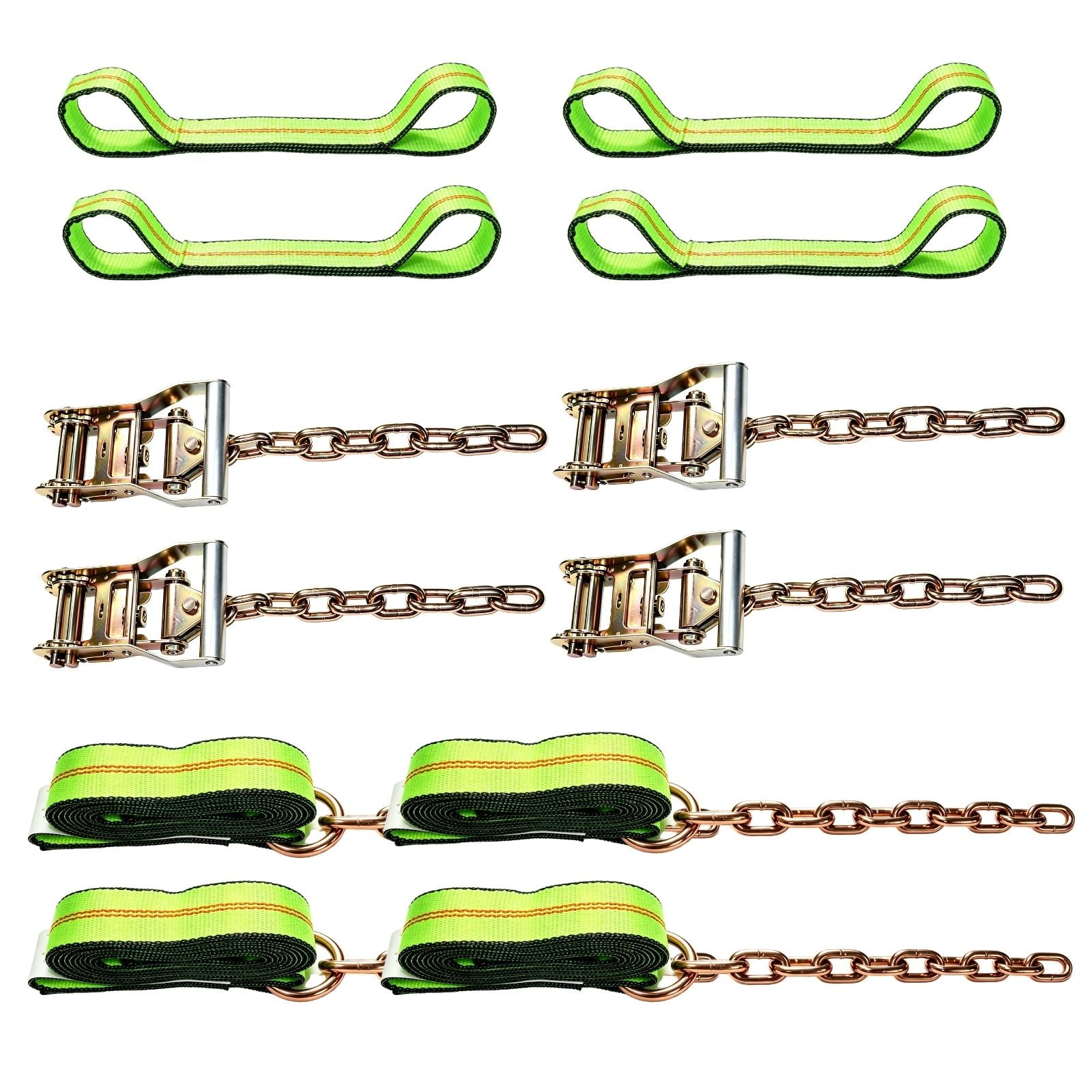 8-Point Rollback Tie Down System with Chain End