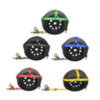Load image into Gallery viewer, Tire Bonnet Straps With Swivel Hooks and Ratchet
