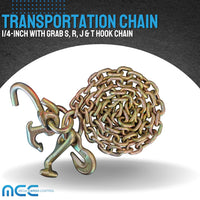 Load image into Gallery viewer, G70 1/4&quot; x 5ft With RTJS Hook Tow Chain
