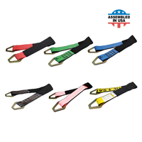 Load image into Gallery viewer, USA Heavy Duty Axle Straps w/ Delta D Rings (Black Sleeve)
