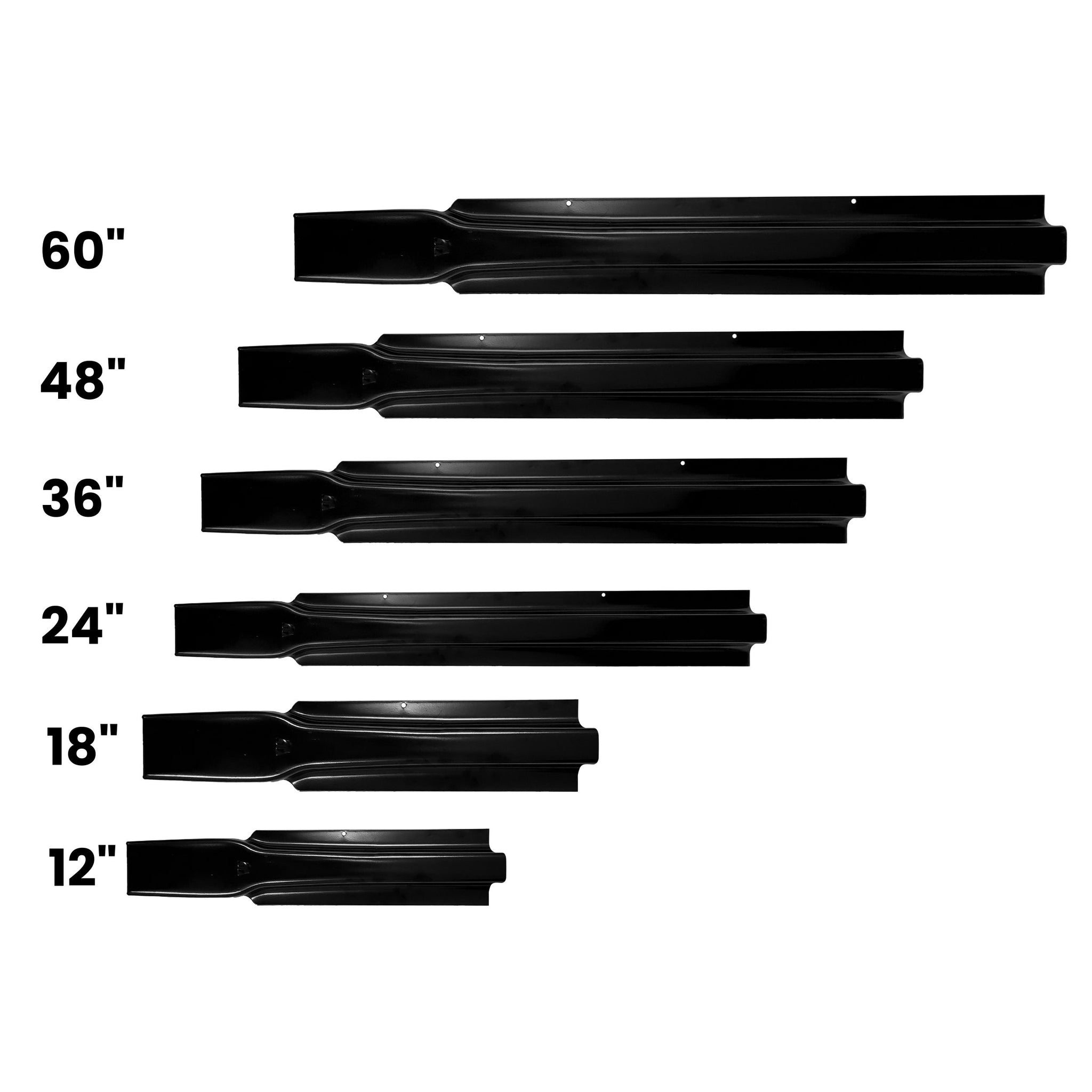 Fleming Style Stakes collection showing all sizes 12 to 60 inches