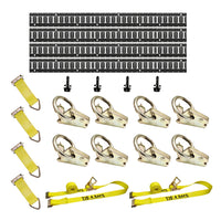 Load image into Gallery viewer, E-Track Kit - 18PC E-Track Tie Down Kit with Ratchet Straps &amp; O-Rings
