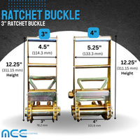 Load image into Gallery viewer, 3&quot; Standard Handle Ratchet Buckle
