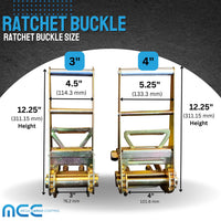 Load image into Gallery viewer, 4&quot; Standard Handle Ratchet Buckle
