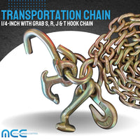 Load image into Gallery viewer, G70 1/4&quot; x 5ft With RTJS Hook Tow Chain
