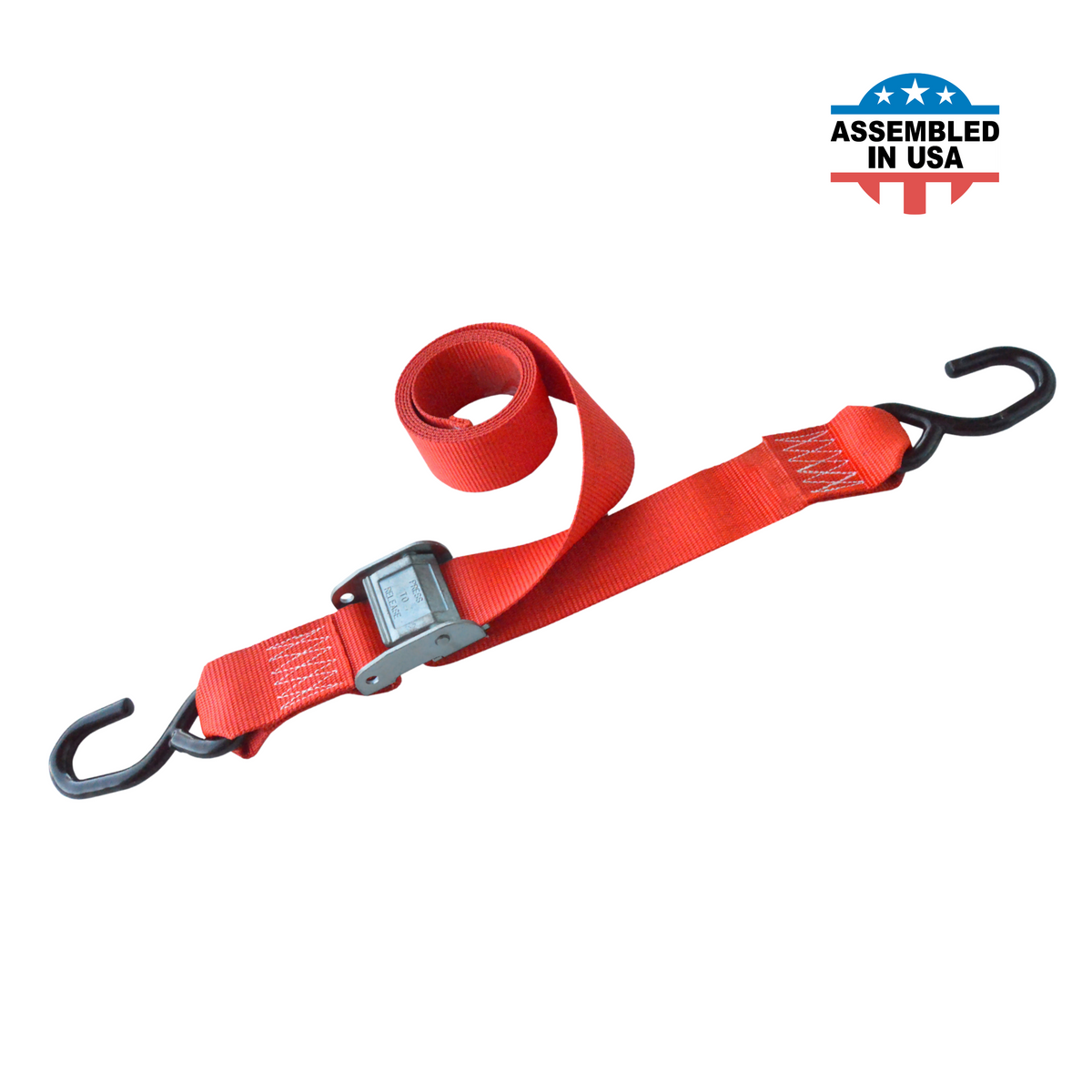 2" X 6' Cam Buckle Strap With S Fully Coated S Hooks