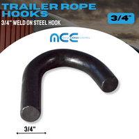 Load image into Gallery viewer, Weld-On Steel Rope J Hooks
