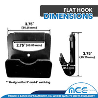 Load image into Gallery viewer, 4&quot; Flat Hook With Defender, for 3&quot; &amp; 4&quot; Webbing
