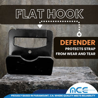 Load image into Gallery viewer, 4&quot; Flat Hook With Defender, for 3&quot; &amp; 4&quot; Webbing
