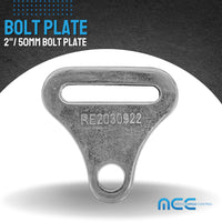 Load image into Gallery viewer, 2&quot; (50.8 mm) Bolt Plate
