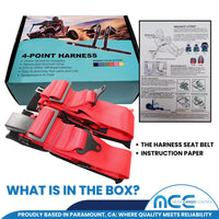 Load image into Gallery viewer, 3&quot; 4-Point Safety Harness (Push-Release Button)

