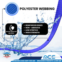 Load image into Gallery viewer, USA 1&quot; Ratchet Buckle Strap w/ S Hooks
