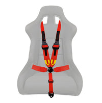 Load image into Gallery viewer, 5 Point Safety Harness Camlock 3＂Strap Seat Belt- Black coated
