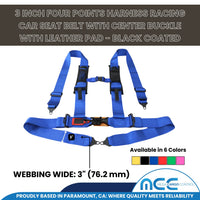 Load image into Gallery viewer, 3&quot; 4-Point Safety Harness (Center Latch &amp; Link)
