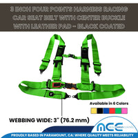 Load image into Gallery viewer, 3&quot; 4-Point Safety Harness (Center Latch &amp; Link)
