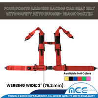 Load image into Gallery viewer, 3&quot; 4-Point Safety Harness (Push-Release Button)
