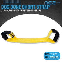 Load image into Gallery viewer, 2&quot; x 16&quot; Dog Bone Short Strap for 8-Point Tie Down System RollBack

