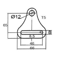 Load image into Gallery viewer, 2&quot; (50.8 mm) Bolt Plate
