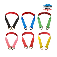 Load image into Gallery viewer, USA Heavy Duty 2&quot; Axle Straps w/ Delta D Rings (Red Sleeve)
