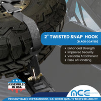 Load image into Gallery viewer, 3-Point Spare Tire 2&quot; Ratchet Y Straps
