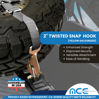 Load image into Gallery viewer, 3-Point Spare Tire 2&quot; Ratchet Y Straps
