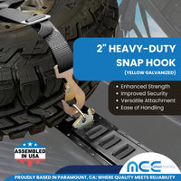 Load image into Gallery viewer, 3-Point Spare Tire 2&quot; Ratchet Y Straps
