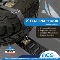 Load image into Gallery viewer, 3-Point Spare Tire 2&quot; Ratchet Y Straps
