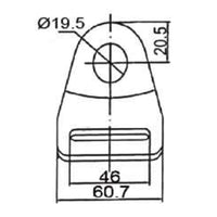 Load image into Gallery viewer, 1.75&quot; (44.45 mm) Bent Bolt Plate - Zinc Plated
