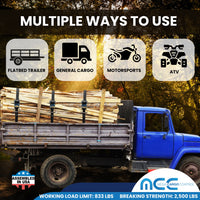 Load image into Gallery viewer, USA 1&quot; Ratchet Buckle Strap w/ S Hooks
