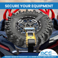 Load image into Gallery viewer, 3-Point Spare Tire 2&quot; Ratchet Y Straps
