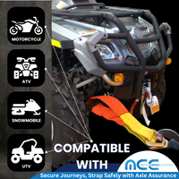 Load image into Gallery viewer, USA Heavy Duty 2&quot; Axle Straps w/ Delta D Rings (Red Sleeve)
