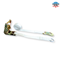 Load image into Gallery viewer, 1&quot; Ratchet Tent Strap with O-Ring fitting and Snap Hook strap
