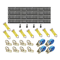 Load image into Gallery viewer, E-Track Kit - 24PC Premium E-Track Kit, 5' Rails, 8 O-Rings, 8 Rope Ties
