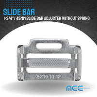 Load image into Gallery viewer, 1.75&quot;/ 45mm Spring Loaded Slide Bar Adjuster - Auto Tension &amp; Cargo Securement
