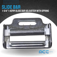 Load image into Gallery viewer, 1.75&quot;/ 45mm Spring Loaded Slide Bar Adjuster - Auto Tension &amp; Cargo Securement
