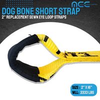 Load image into Gallery viewer, 2&quot; x 16&quot; Dog Bone Short Strap for 8-Point Tie Down System RollBack
