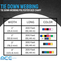 Load image into Gallery viewer, 4&quot; x 300ft Tie Down Webbing Polyester
