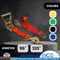 Load image into Gallery viewer, USA Combination Ratchet &amp; Axle Strap w/ Twist Hook &amp; Adjustable Axle Strap
