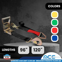 Load image into Gallery viewer, USA Combination Ratchet &amp; Axle Strap w/ Twist Hook &amp; Adjustable Axle Strap
