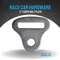 Load image into Gallery viewer, 2&quot; (50.8 mm) Bolt Plate - Zinc Plated
