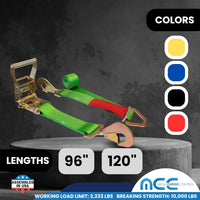 Load image into Gallery viewer, USA Combination Ratchet &amp; Axle Strap w/ Twist Hook &amp; Adjustable Axle Strap
