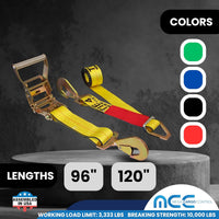 Load image into Gallery viewer, USA Combination Ratchet &amp; Axle Strap w/ Twist Hook &amp; Adjustable Axle Strap
