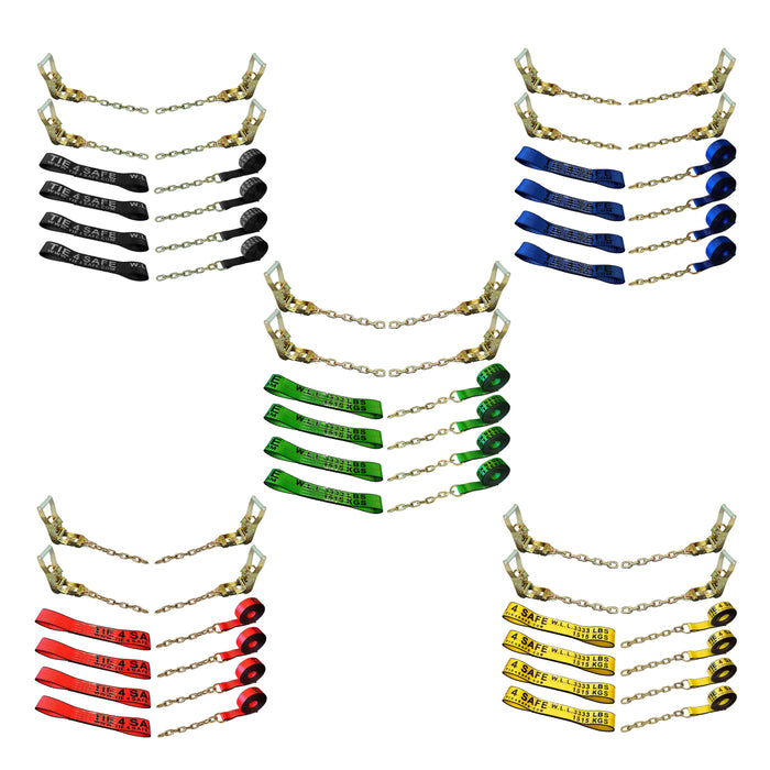 8 Point Rollback Tie Down System w/ Chain End