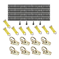 Load image into Gallery viewer, E-Track Kit - 20PC E-Track Cargo Kit – 5' Rails, Rope Ties &amp; Attachments
