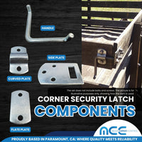 Load image into Gallery viewer, Corner Side Gate Latch Set - Gate Hardware
