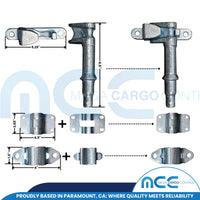Load image into Gallery viewer, Door Cam Action Lock Kit - 27mm Zinc Plated Van Lock Set
