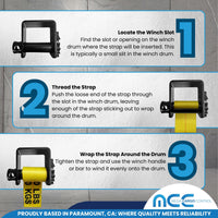 Load image into Gallery viewer, 4&quot; Weld-On Winch For Flatbed Trailer (160 mm)
